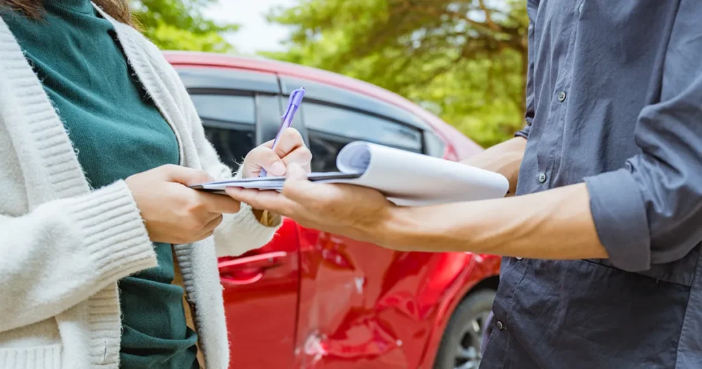 Accidente de auto sin seguro
